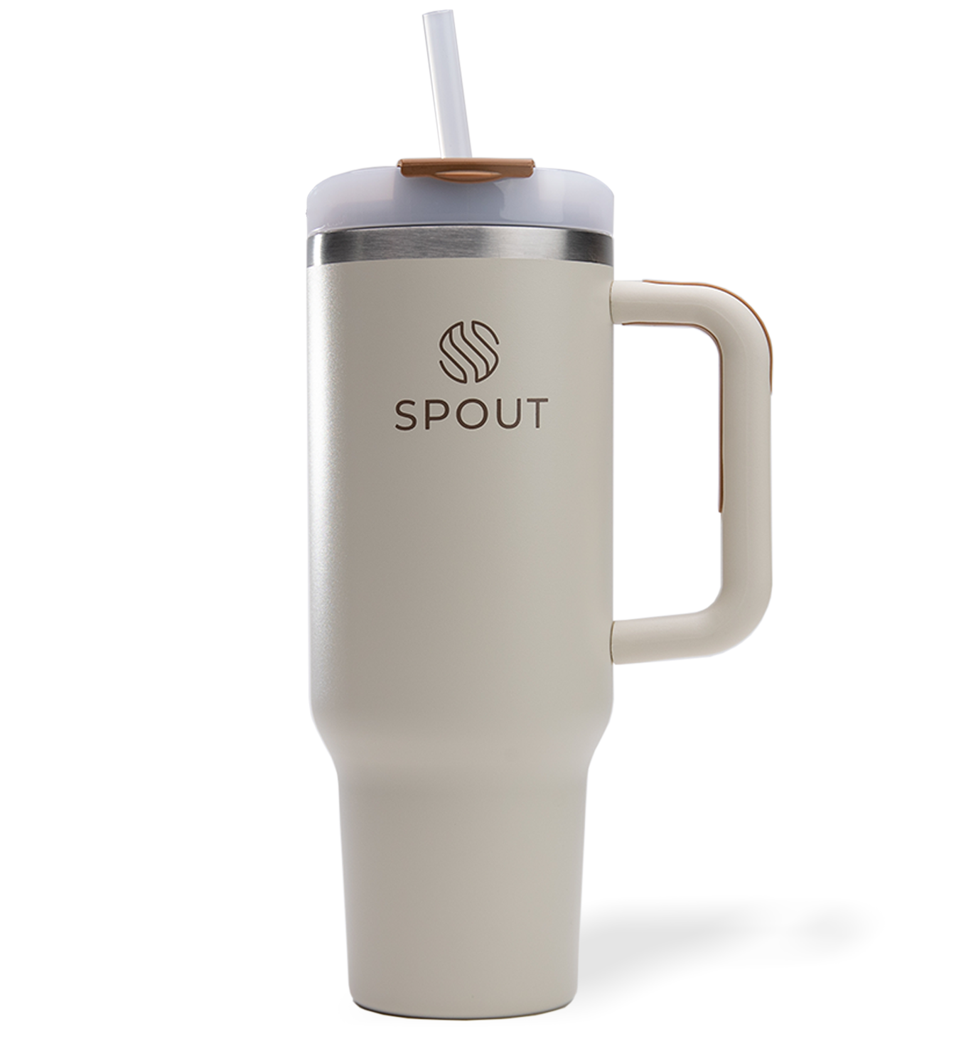 The Daily Tumbler | 40 oz - Cream - Spout™ - Premium Drinkware