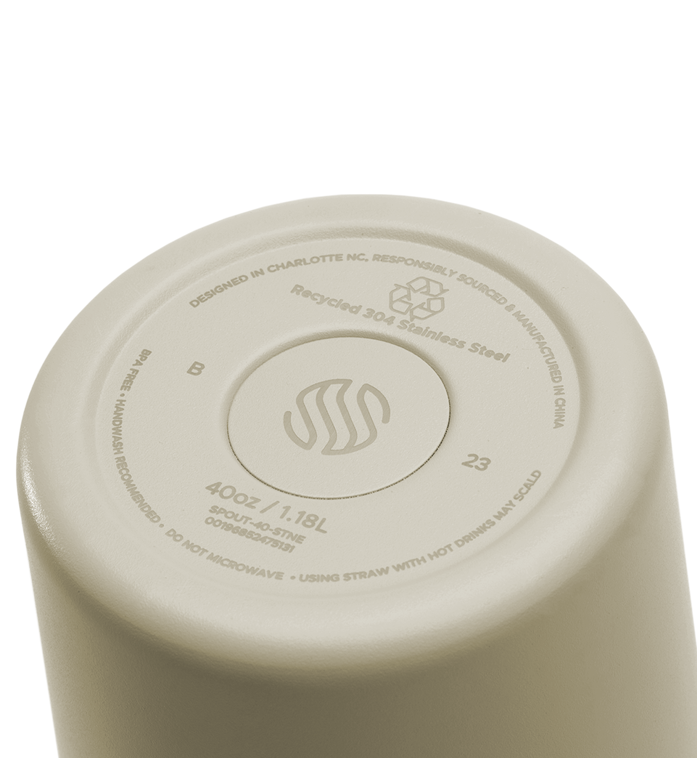 The Daily Tumbler | 40 oz - Cream - Spout™ - Premium Drinkware